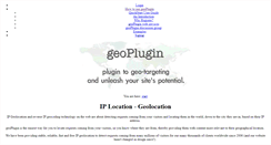 Desktop Screenshot of geoplugin.com